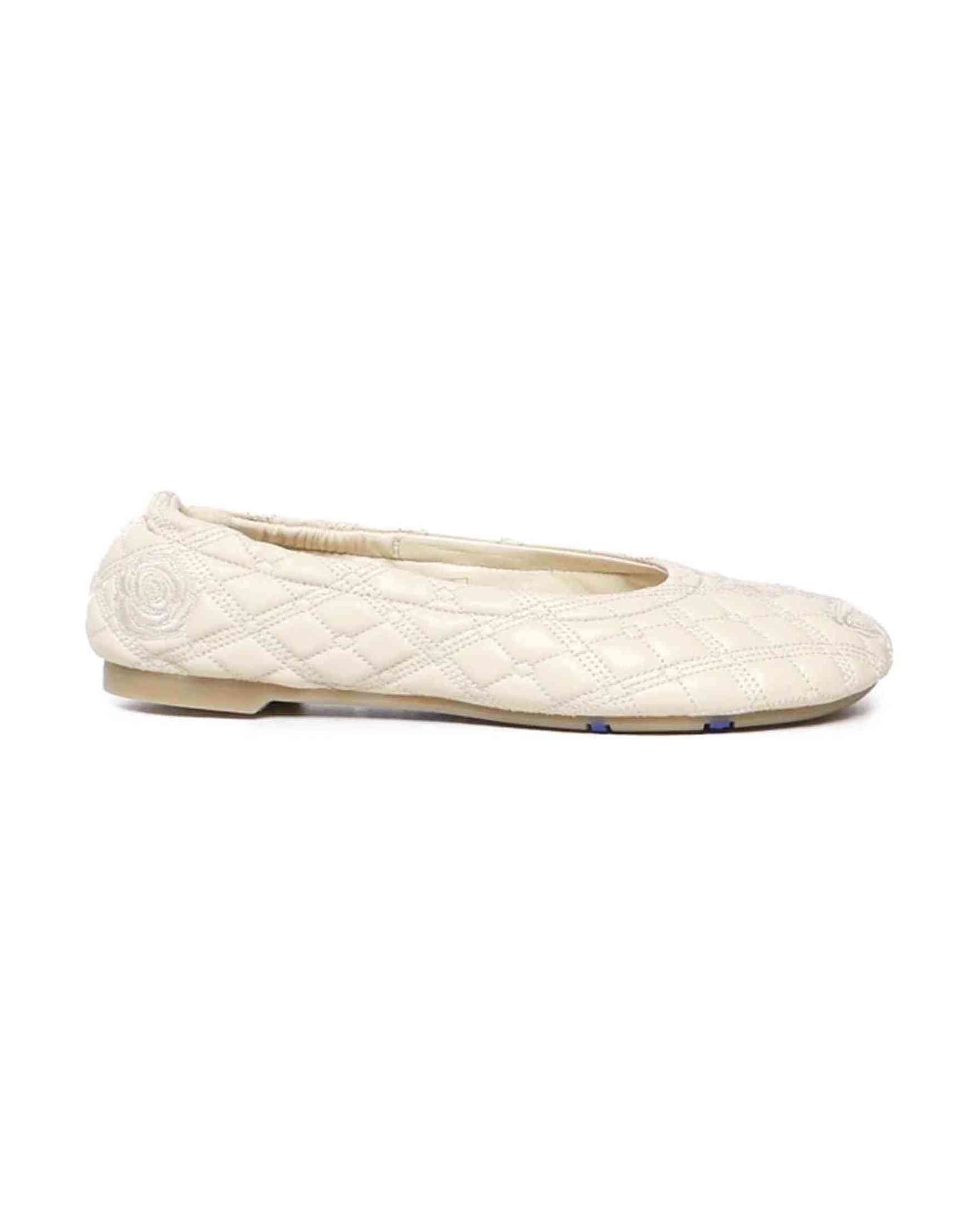 Burberry Leather Sadler Ballerina Flats Glam Steals