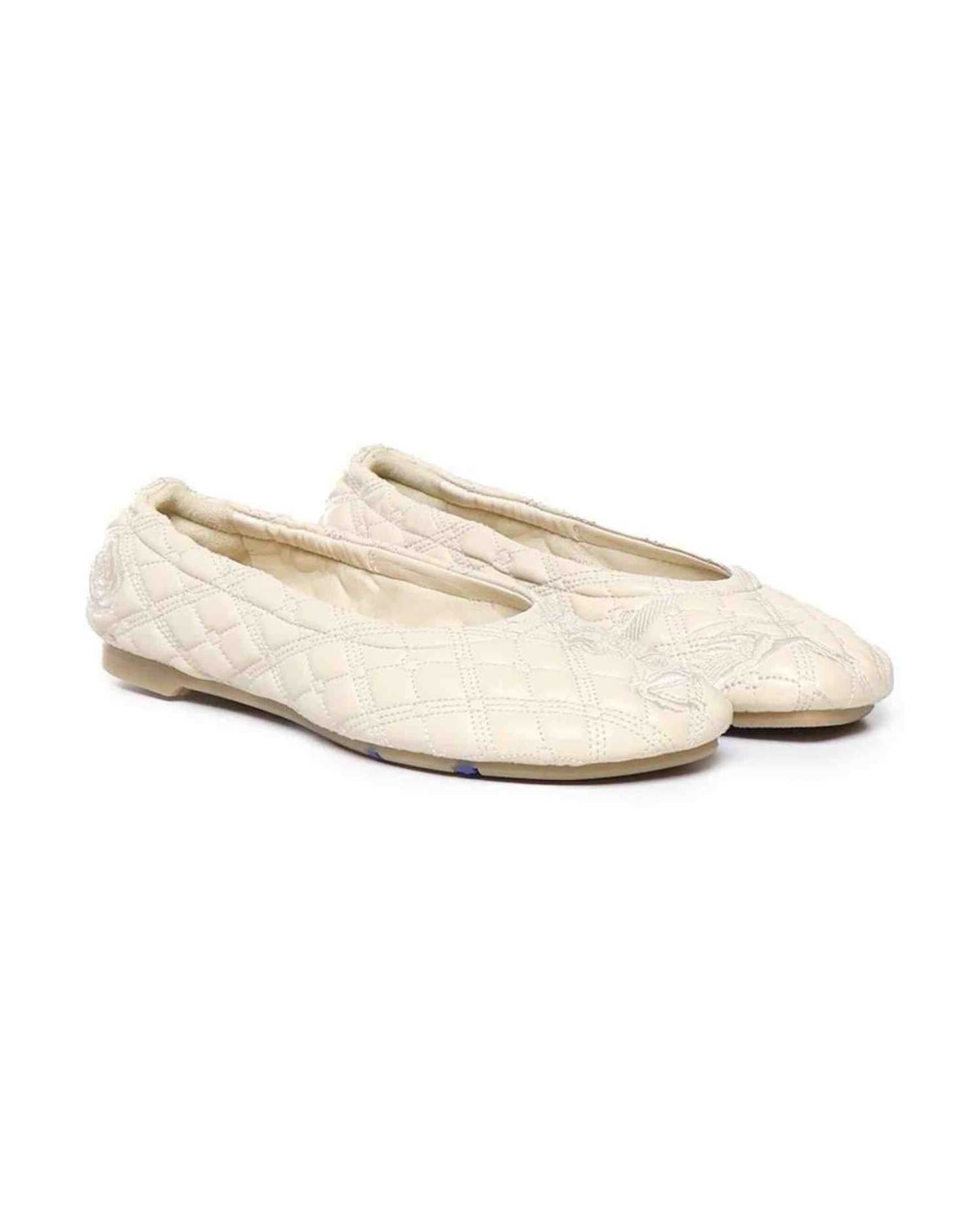 Burberry Leather Sadler Ballerina Flats Glam Steals