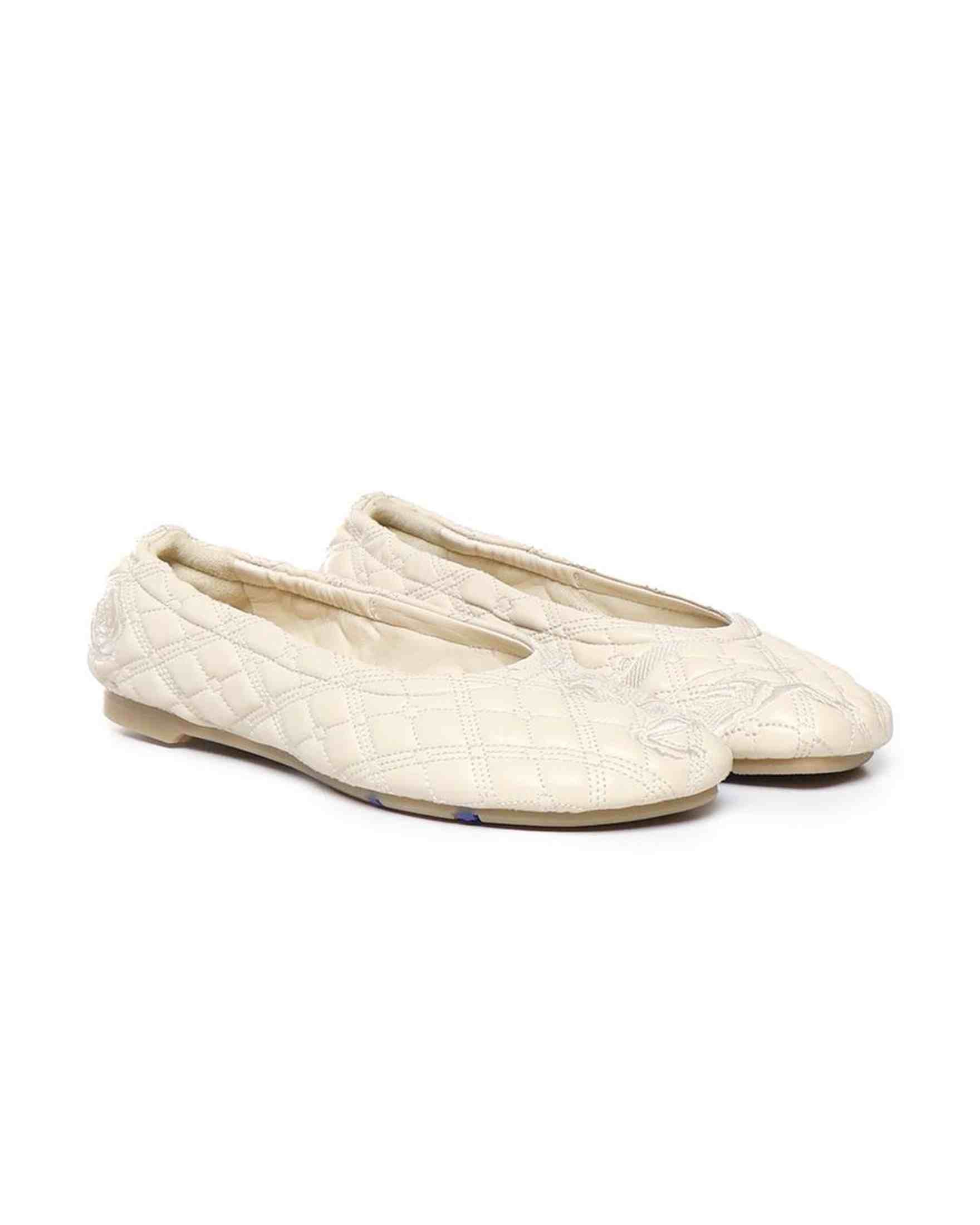 Burberry Leather Sadler Ballerina Flats Glam Steals