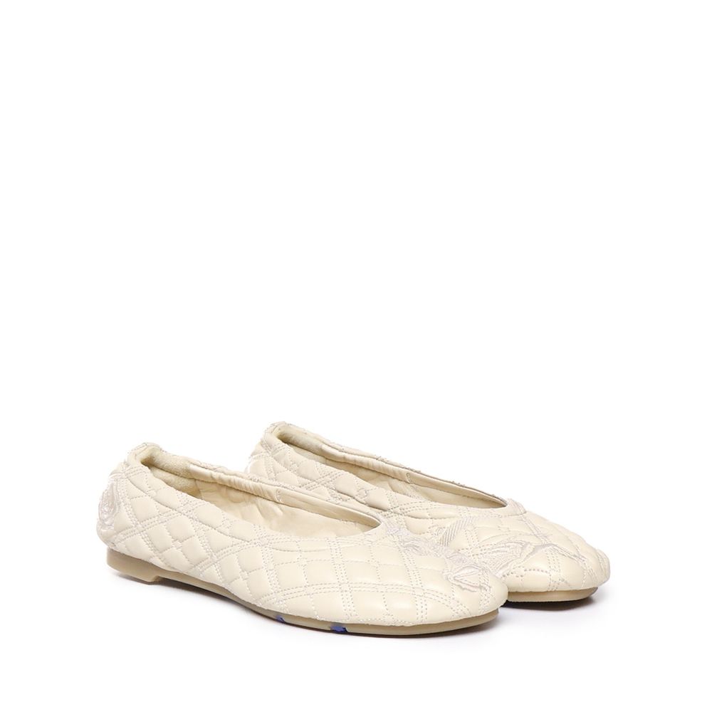 Burberry Leather Sadler Ballerina Flats Glam Steals