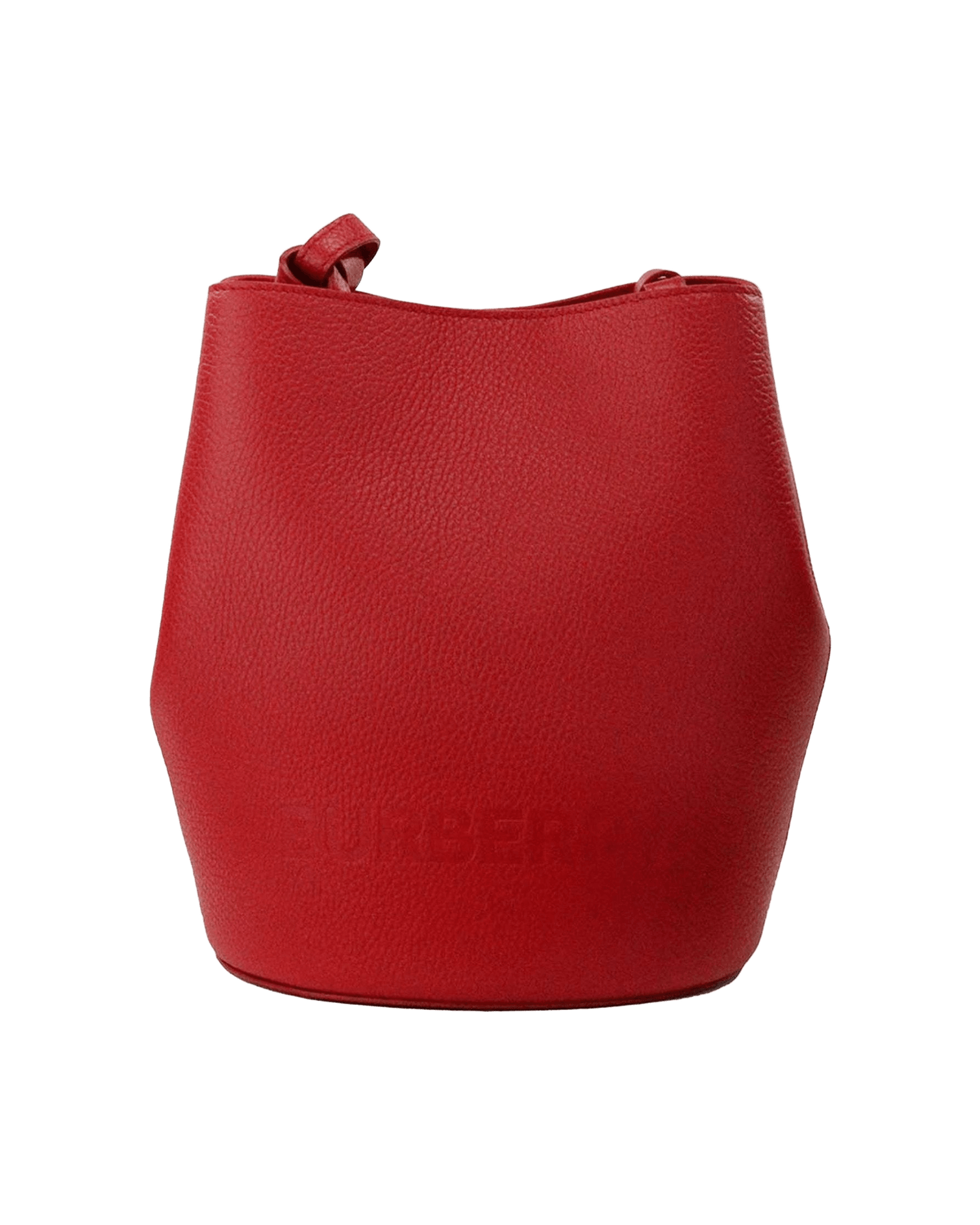 Burberry Lorne Small Pebbled Leather Bucket Crossbody Purse Red Bag Glam Steals