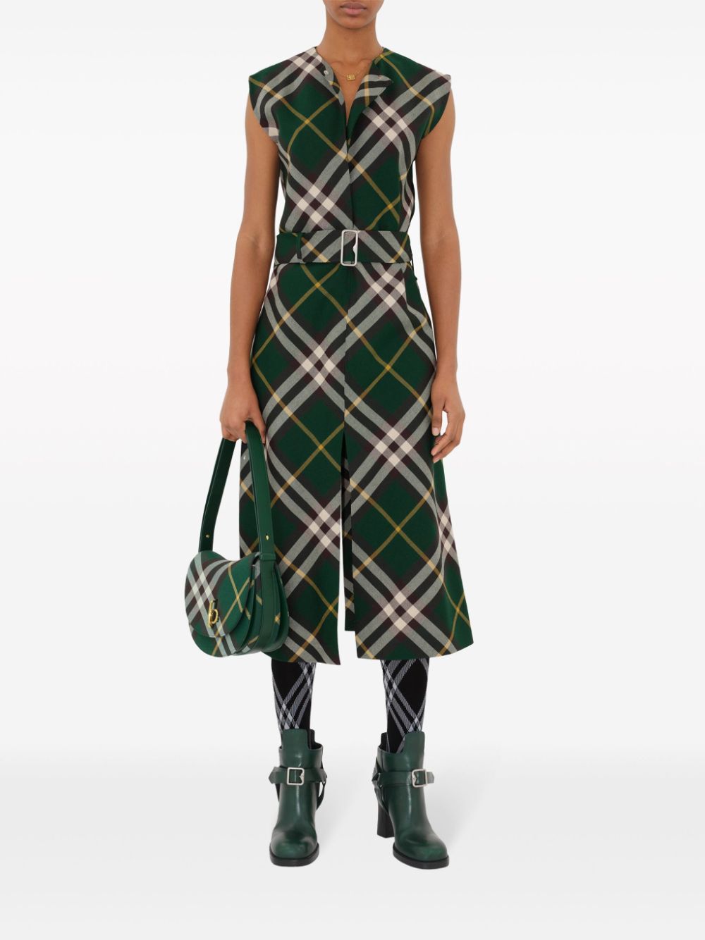 Burberry Nova Check Midi Dress Glam Steals