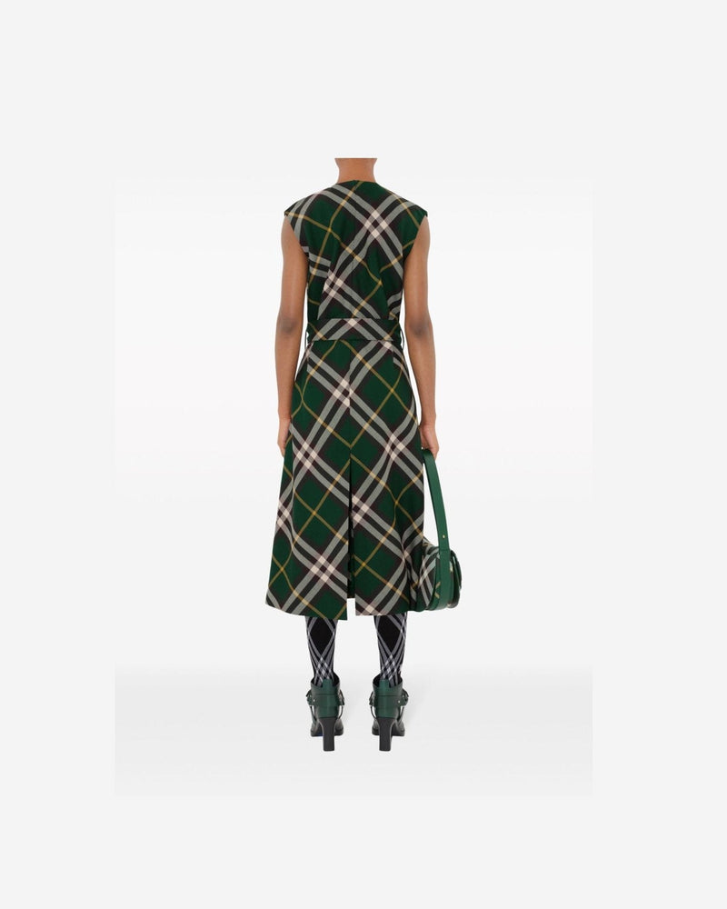 Burberry Nova Check Midi Dress Glam Steals