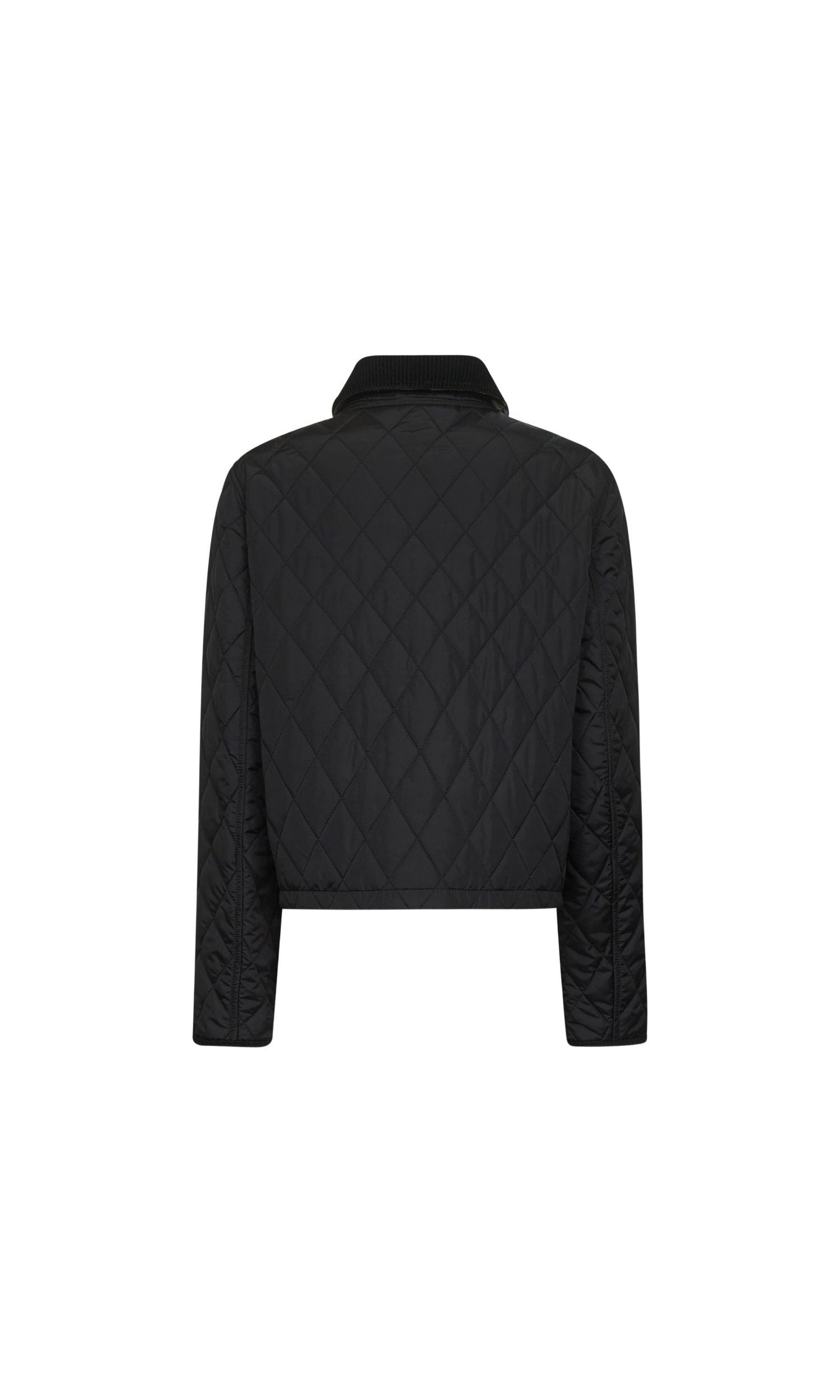 Burberry Nylon Quilted Cropped Jacket Glam Steals