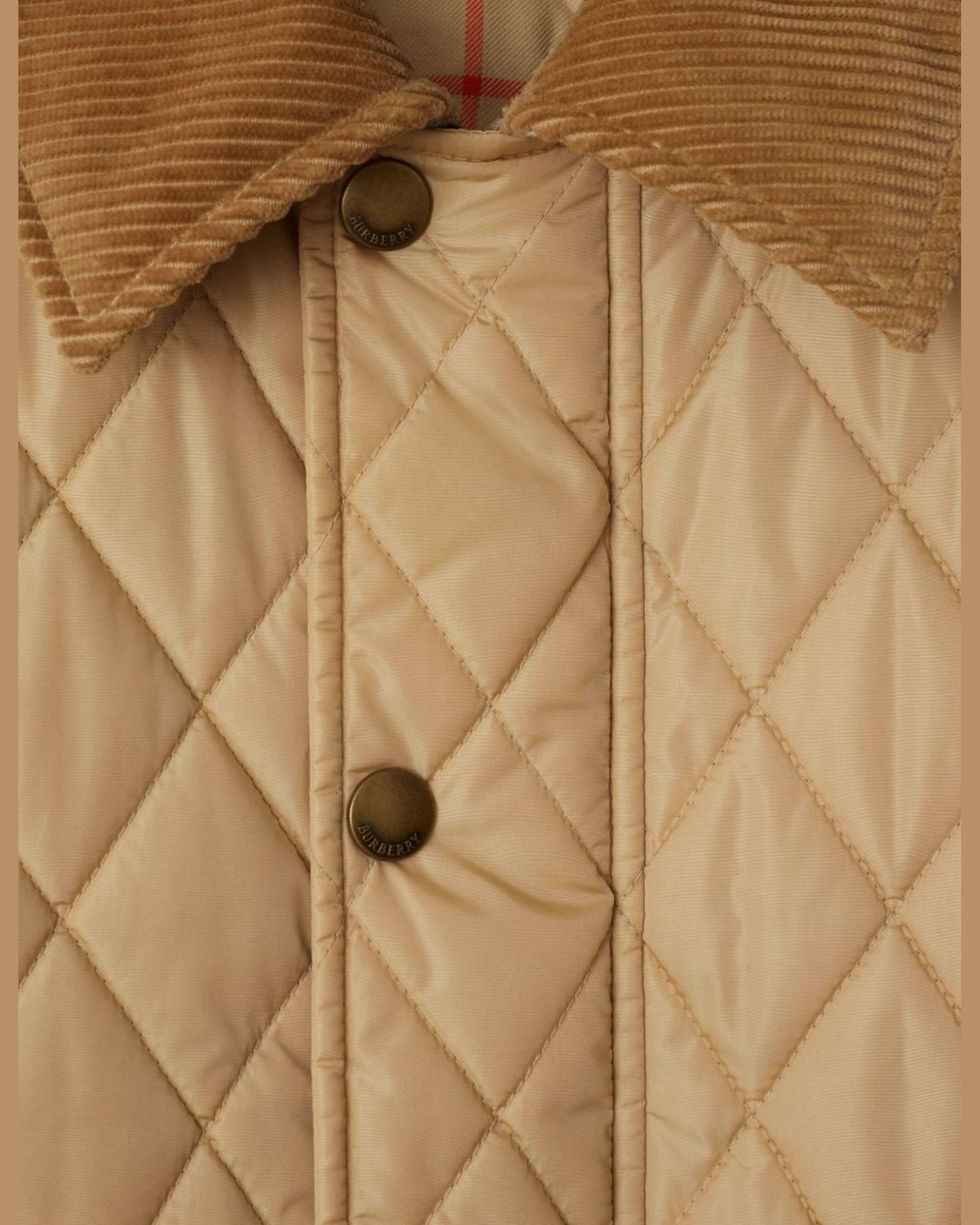 Burberry Nylon Quilted Cropped Jacket Glam Steals