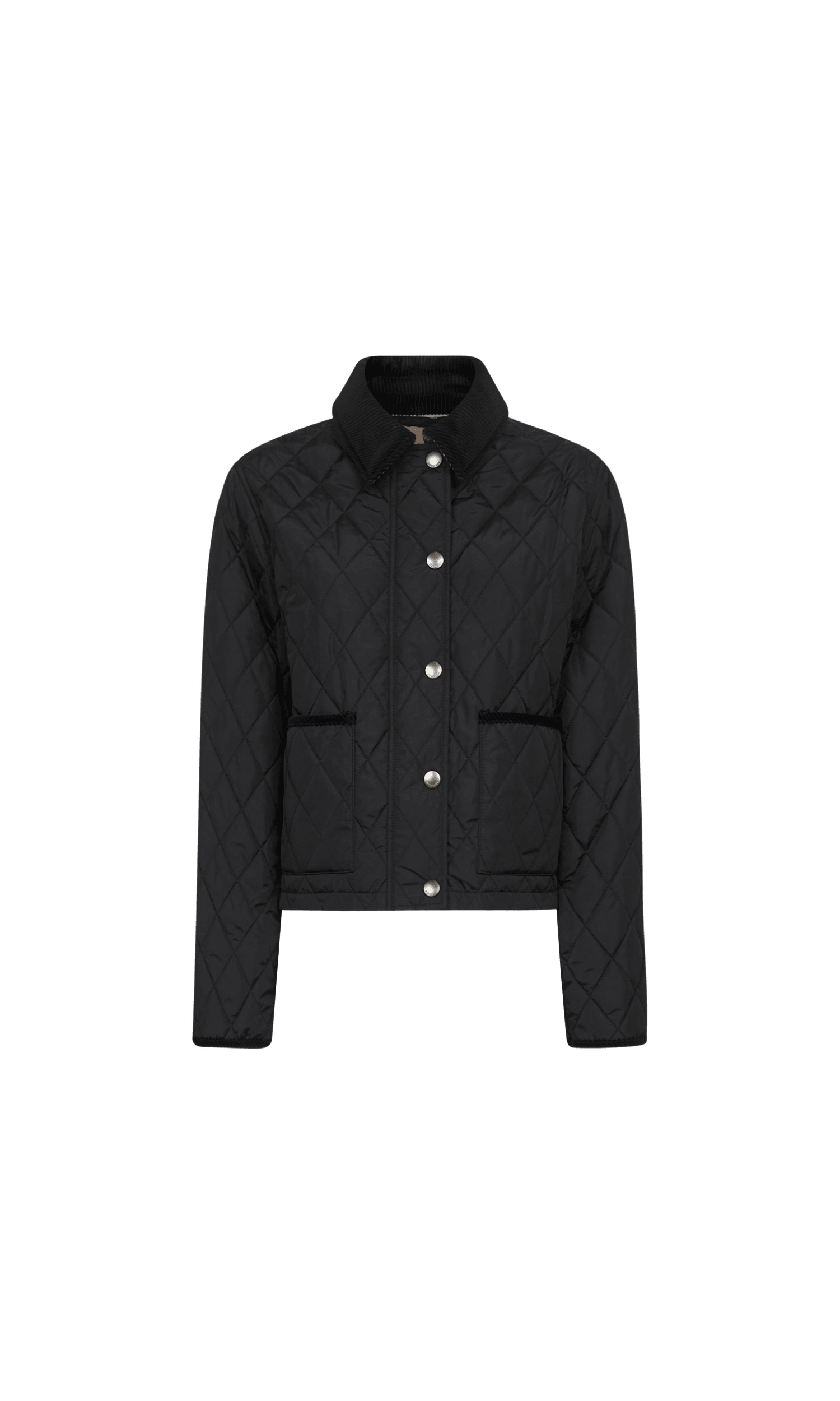 Burberry Nylon Quilted Cropped Jacket Glam Steals