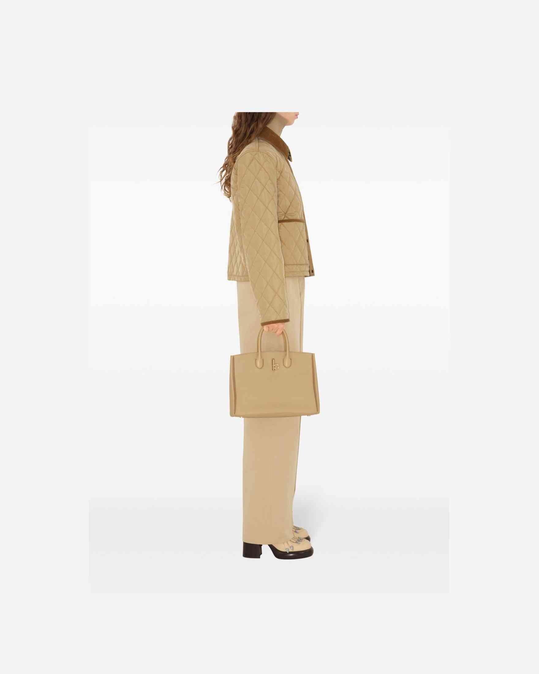 Burberry Nylon Quilted Cropped Jacket Glam Steals