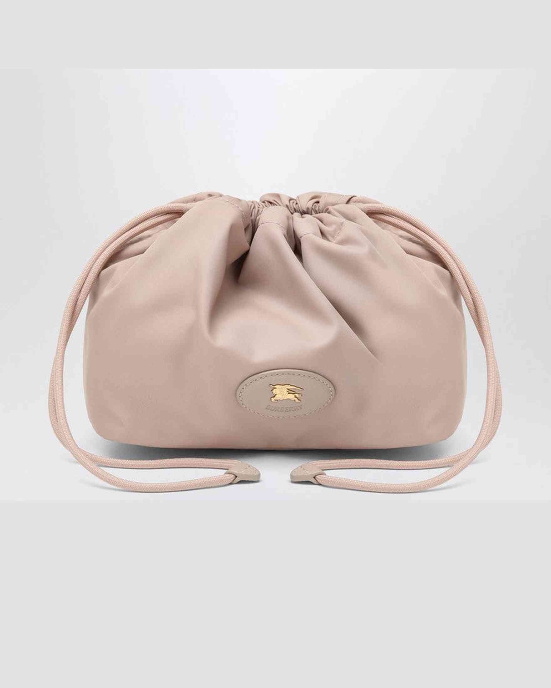 Burberry Pink Nylon Reversible Pouch in with Check Pattern Glam Steals