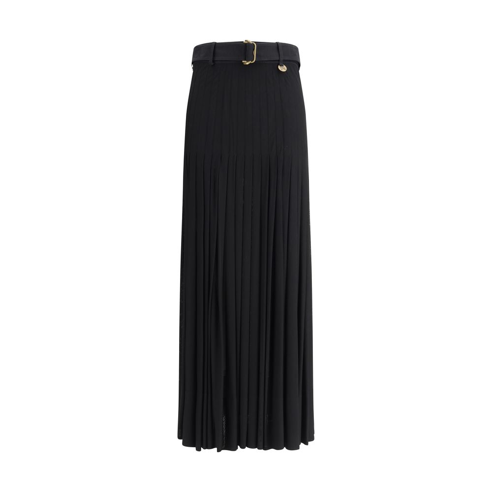 Burberry Pleated Midi Skirt Glam Steals