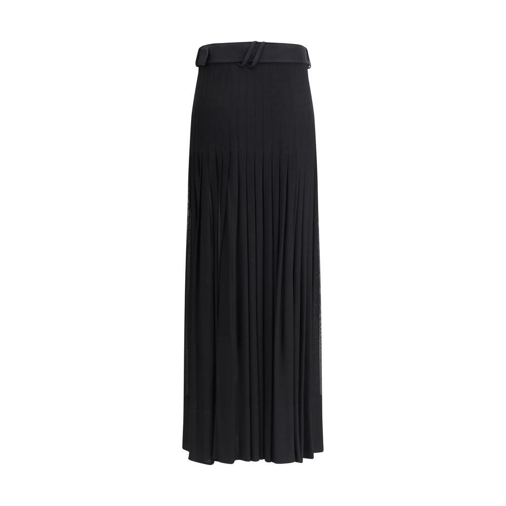 Burberry Pleated Midi Skirt Glam Steals