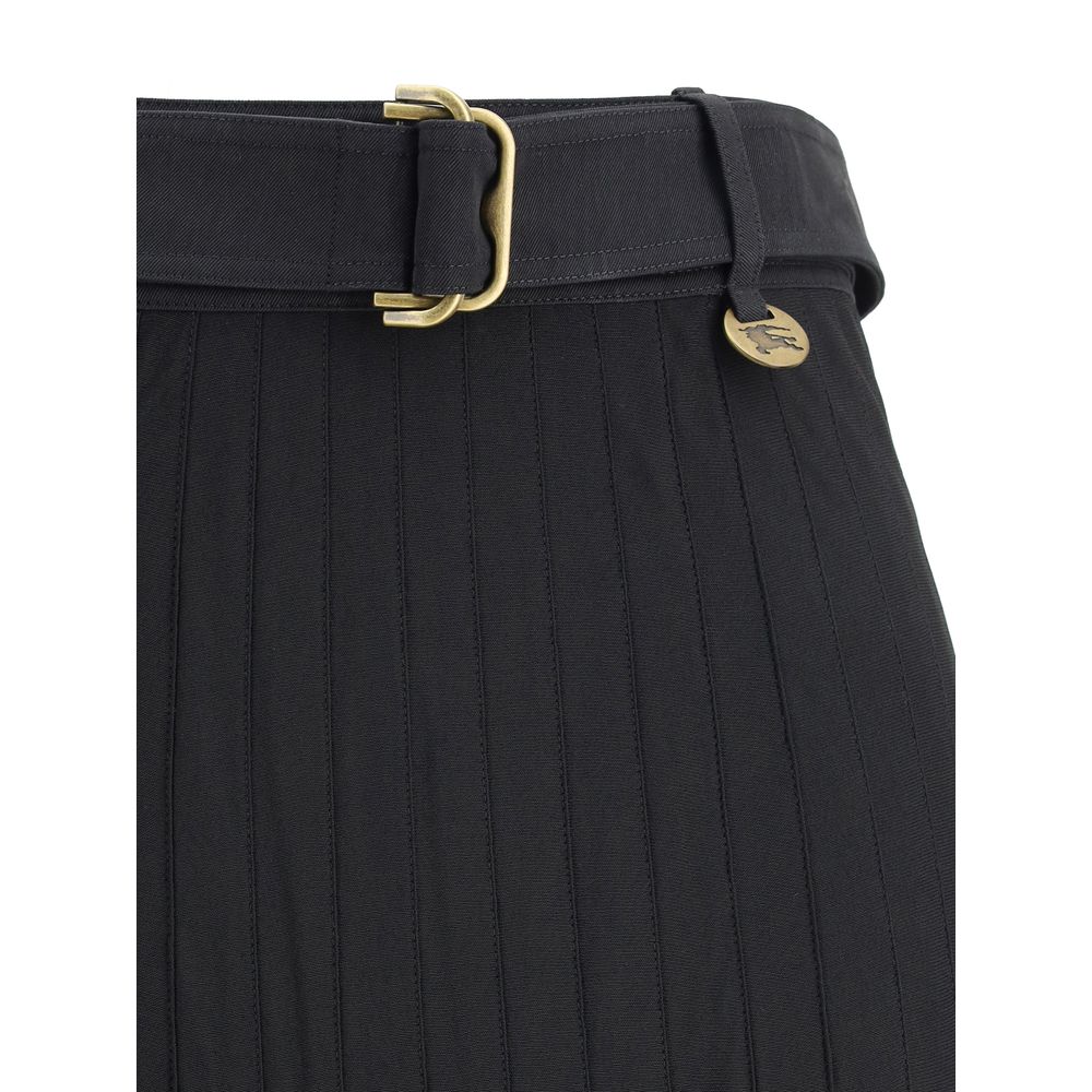 Burberry Pleated Midi Skirt Glam Steals