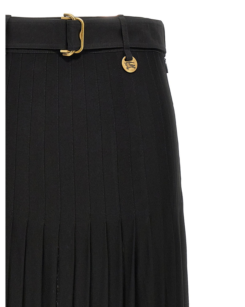 Burberry Pleated Skirt Glam Steals