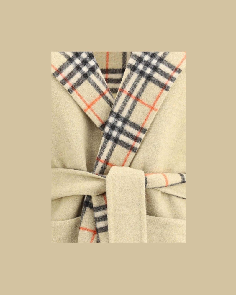 Burberry Reversible Wool Robe Coat Glam Steals