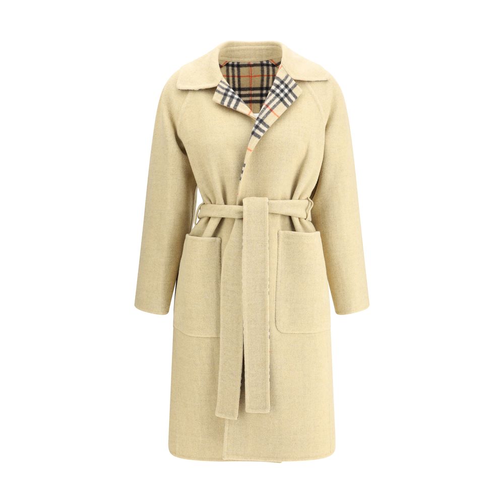 Burberry Reversible Wool Robe Coat Glam Steals