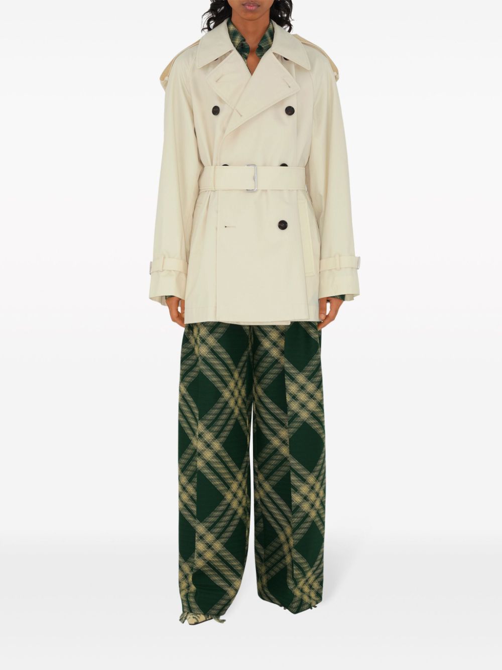 Burberry Short Belted Trench Coat Glam Steals