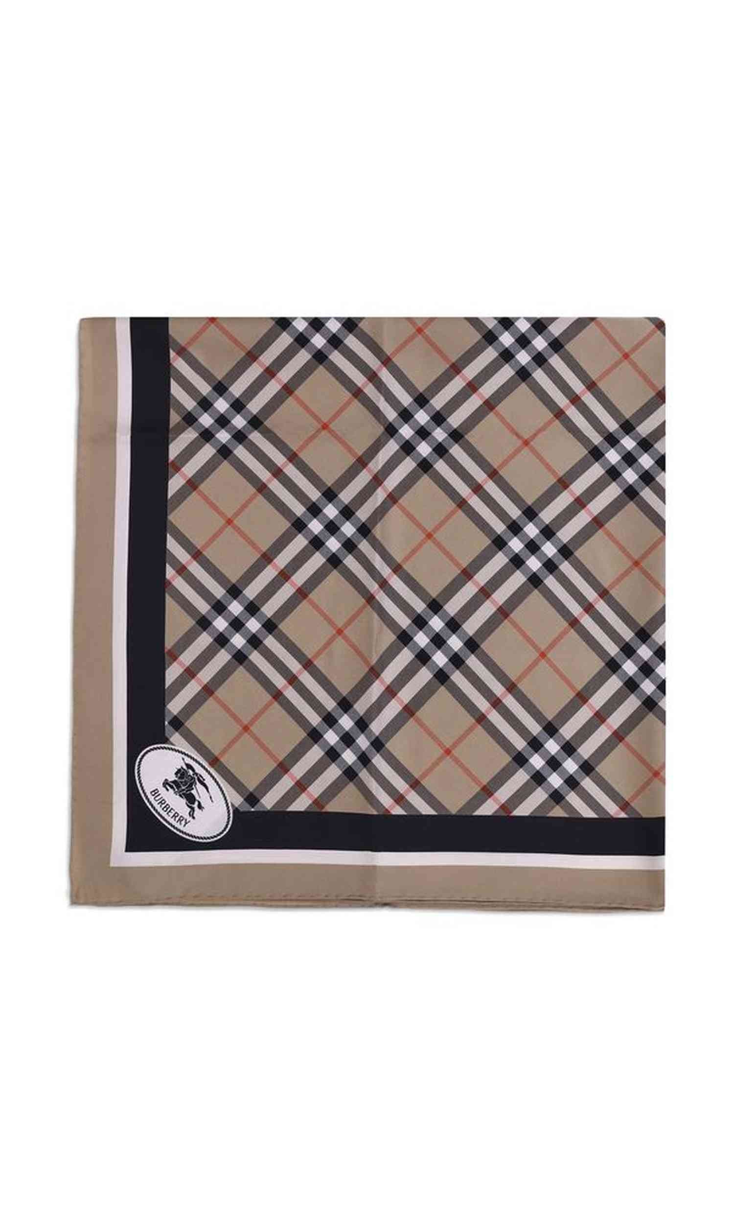 Burberry Silk Check Scarf Glam Steals