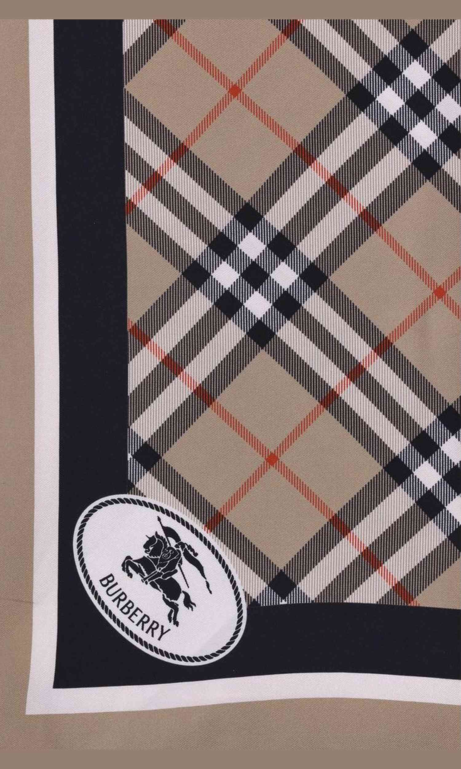Burberry Silk Check Scarf Glam Steals