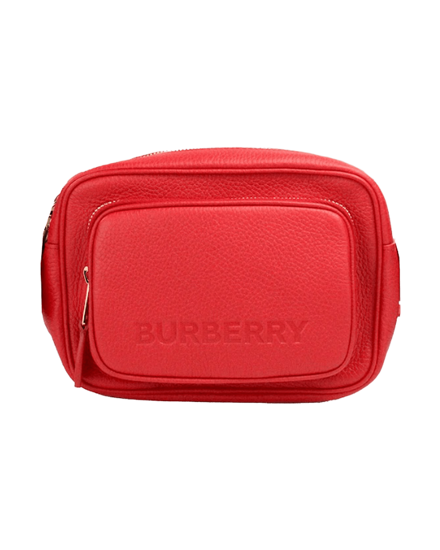 Burberry Small Branded Bright Grainy Leather Camera Crossbody Red Bag Glam Steals