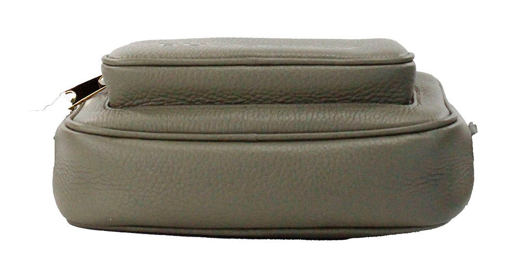 Burberry Small Branded Dark Fern Grainy Leather Camera Crossbody Green Bag Glam Steals