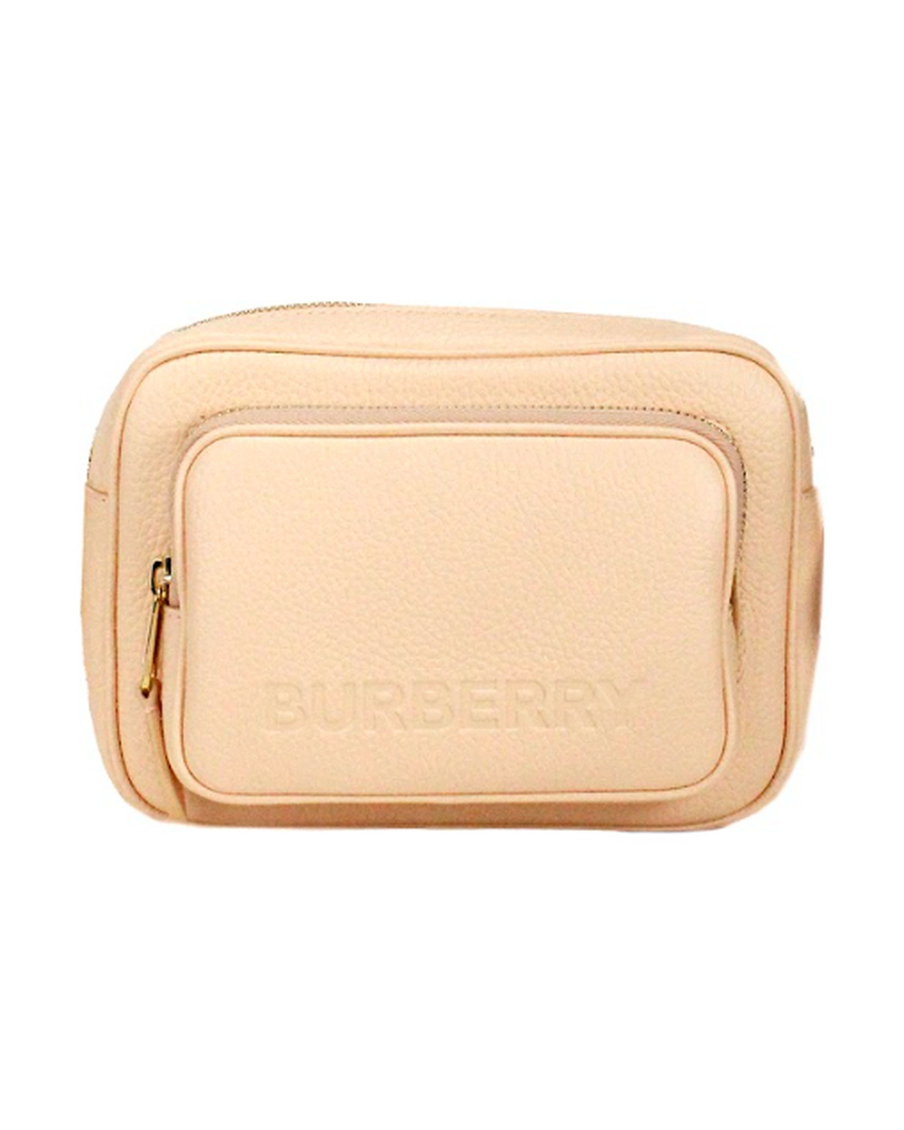 Burberry Small Branded Grainy Leather Camera Crossbody Peach Pink Bag Glam Steals