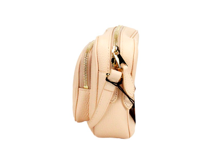 Burberry Small Branded Grainy Leather Camera Crossbody Peach Pink Bag Glam Steals