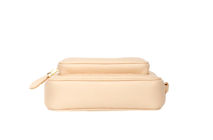 Burberry Small Branded Grainy Leather Camera Crossbody Peach Pink Bag Glam Steals