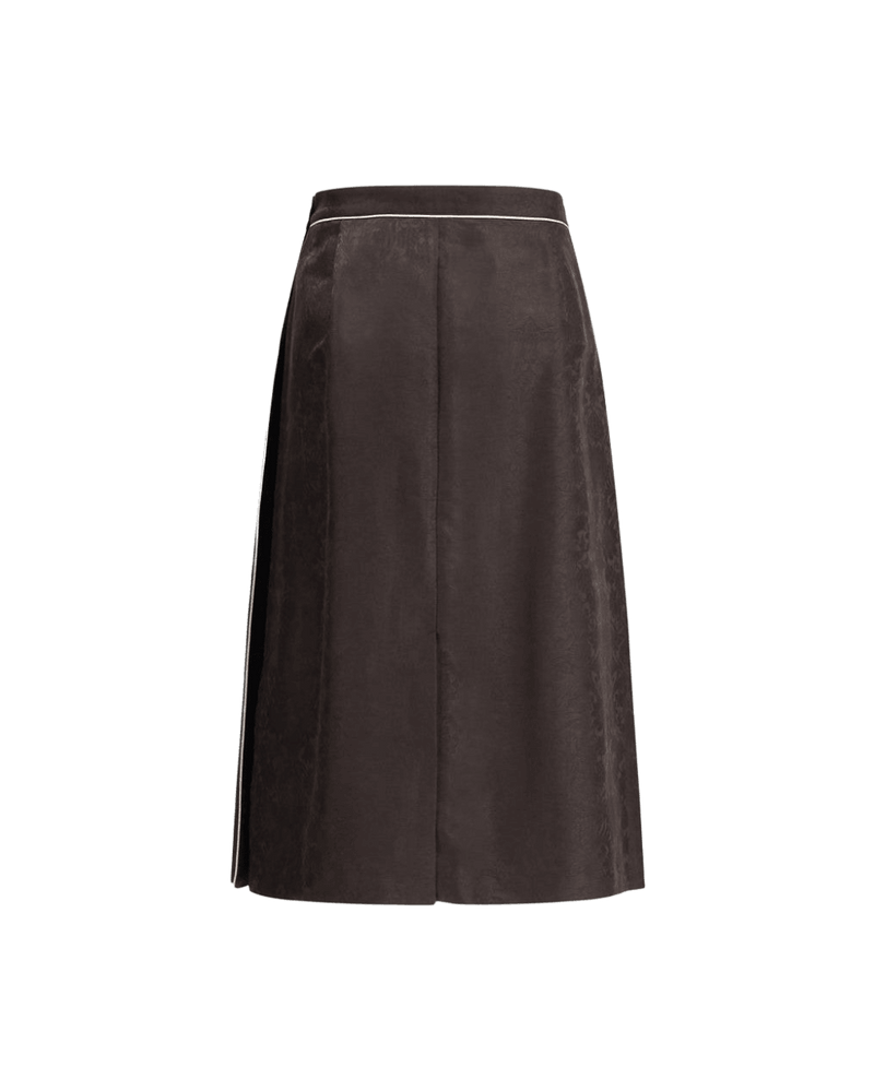 Burberry Sunflower Pleated Silk Skirt Glam Steals