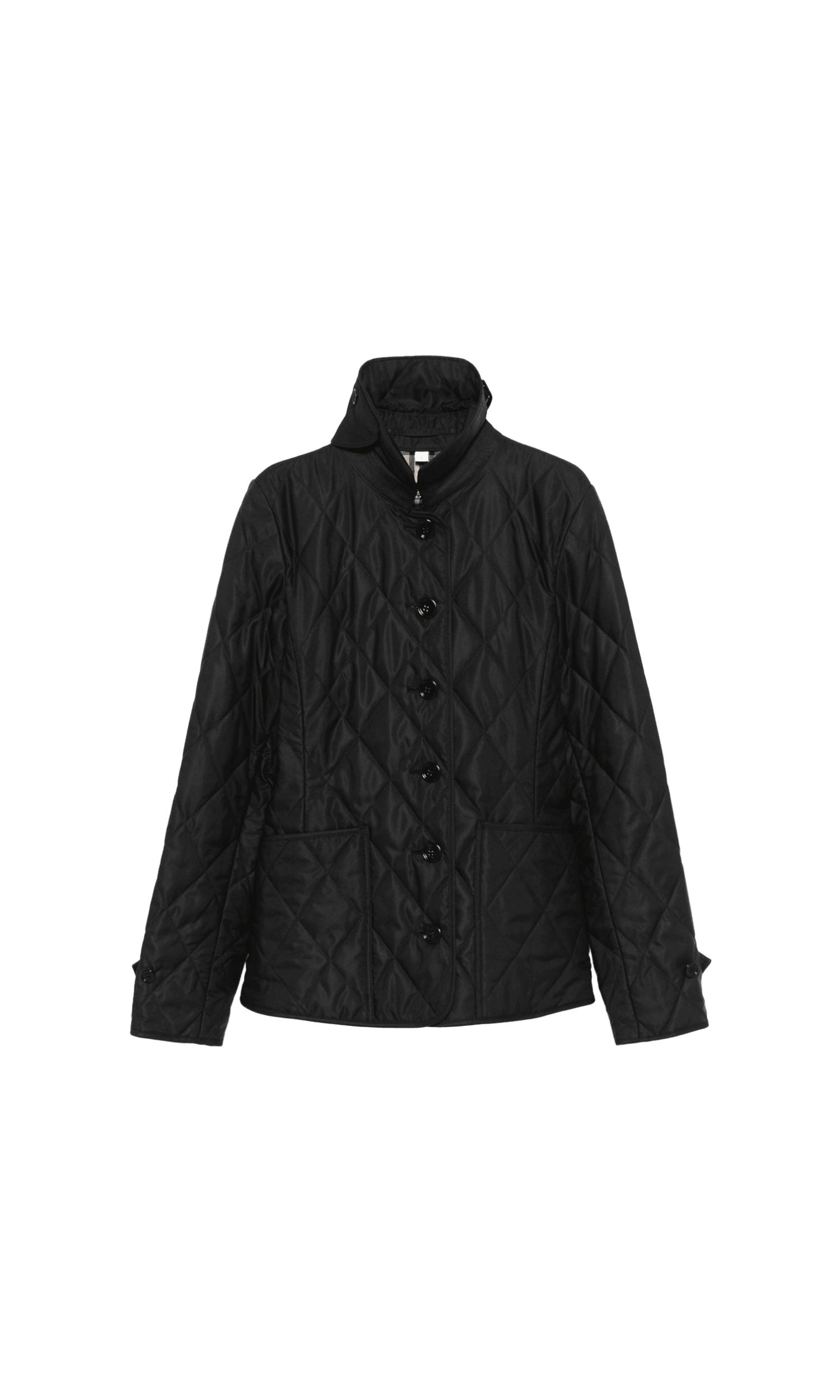 Burberry Tailored Jacket with Quilted High Collar Glam Steals