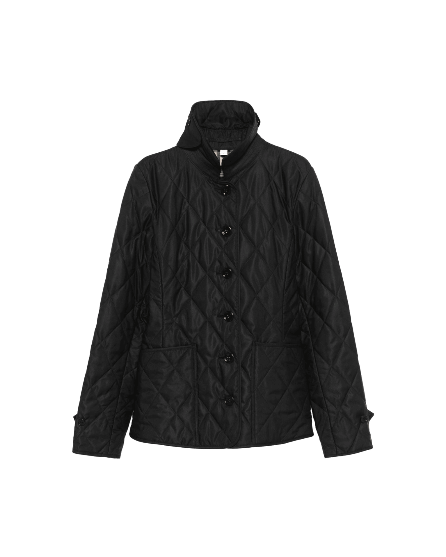Burberry Tailored Jacket With Quilted High Collar Glam Steals