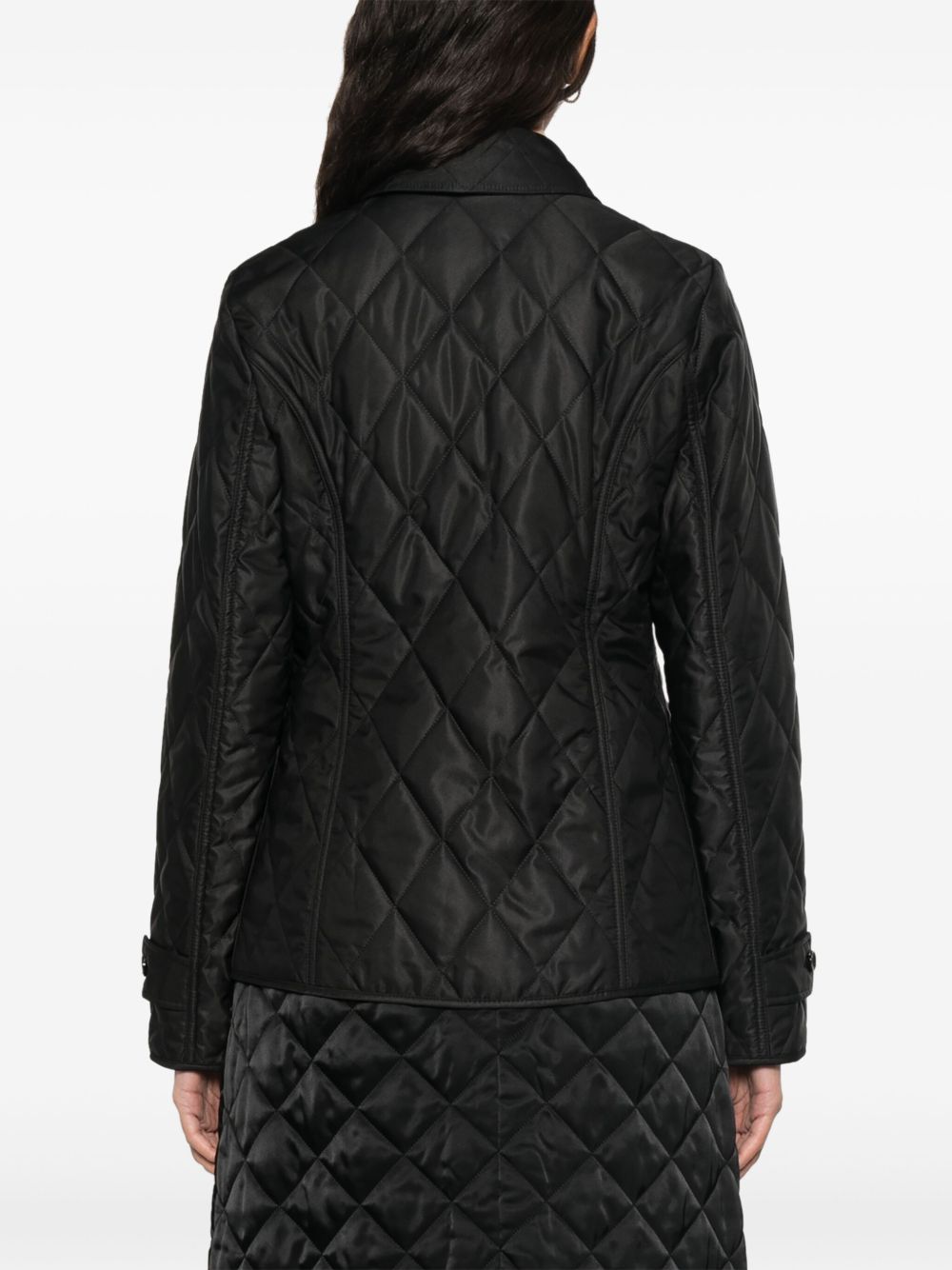 Burberry Tailored Jacket with Quilted High Collar Glam Steals