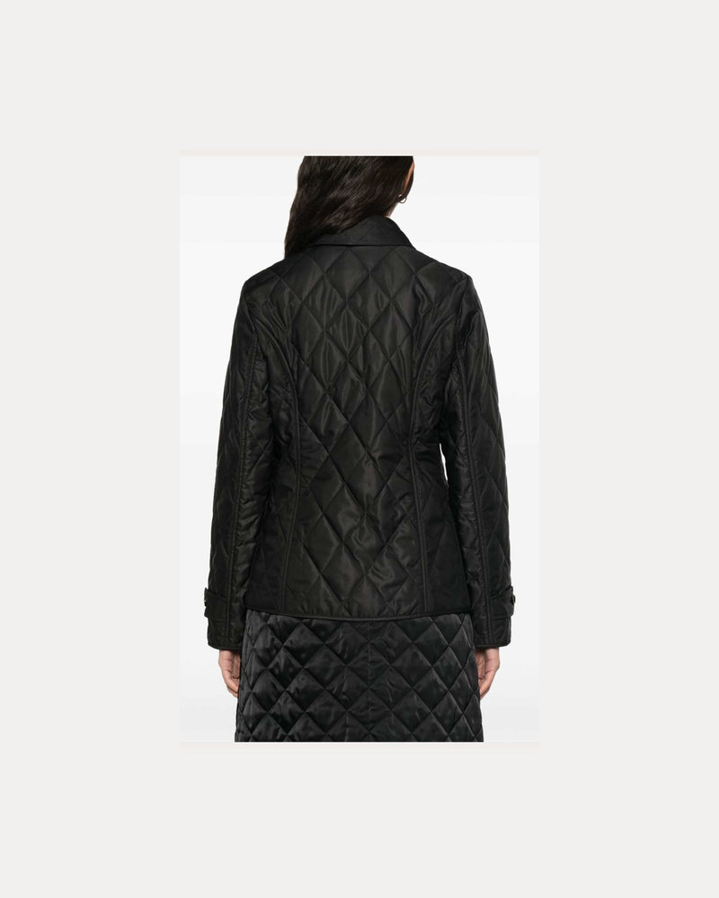 Burberry Tailored Jacket with Quilted High Collar Glam Steals