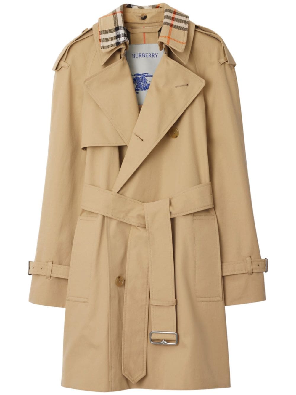 Burberry Trench Coat with Vintage Check Motif Glam Steals