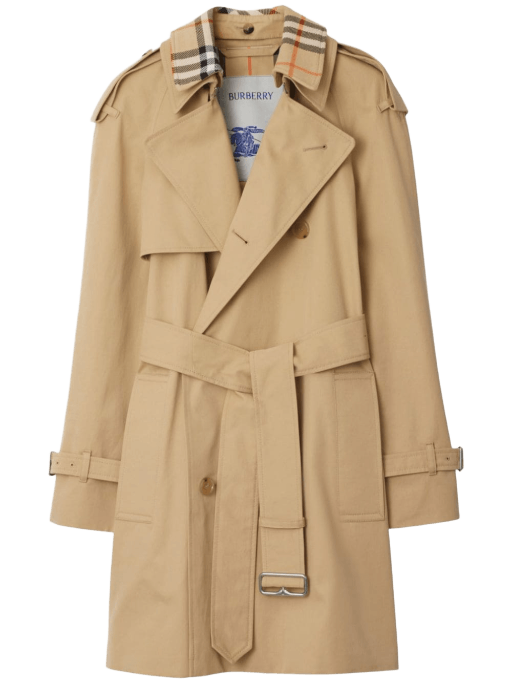 Burberry Trench Coat with Vintage Check Motif Glam Steals