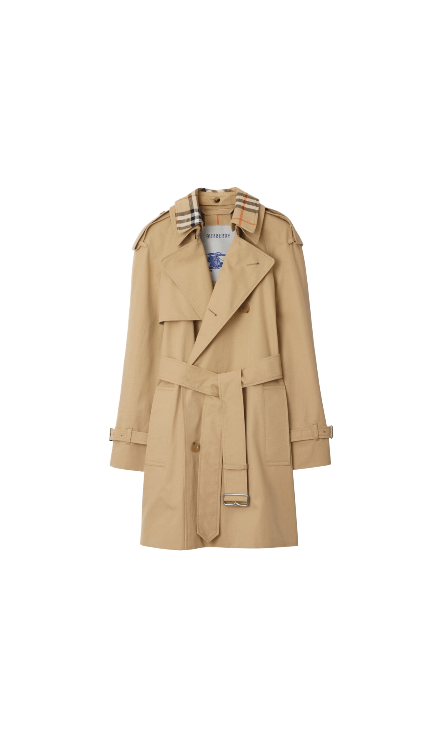 Burberry Trench Coat with Vintage Check Motif Glam Steals