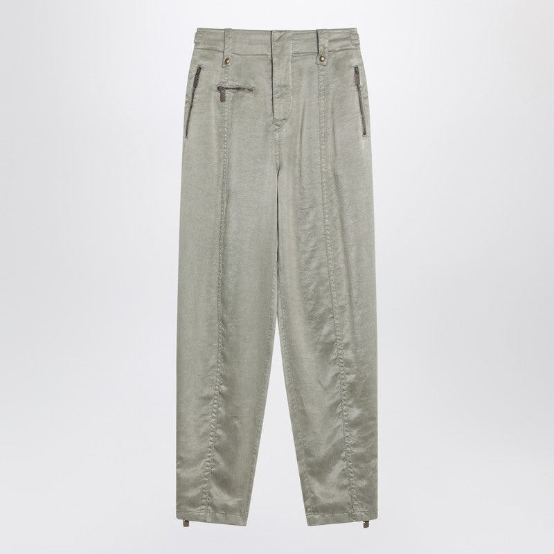 Burberry Trouser with B Shield Emblem in Lyocell Glam Steals