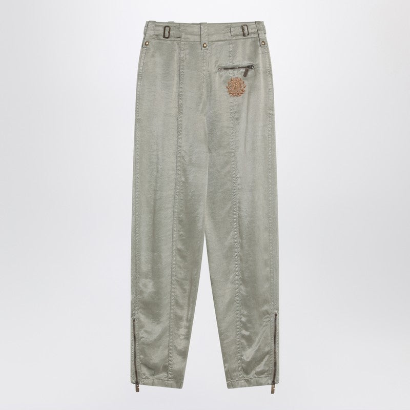 Burberry Trouser with B Shield Emblem in Lyocell Glam Steals