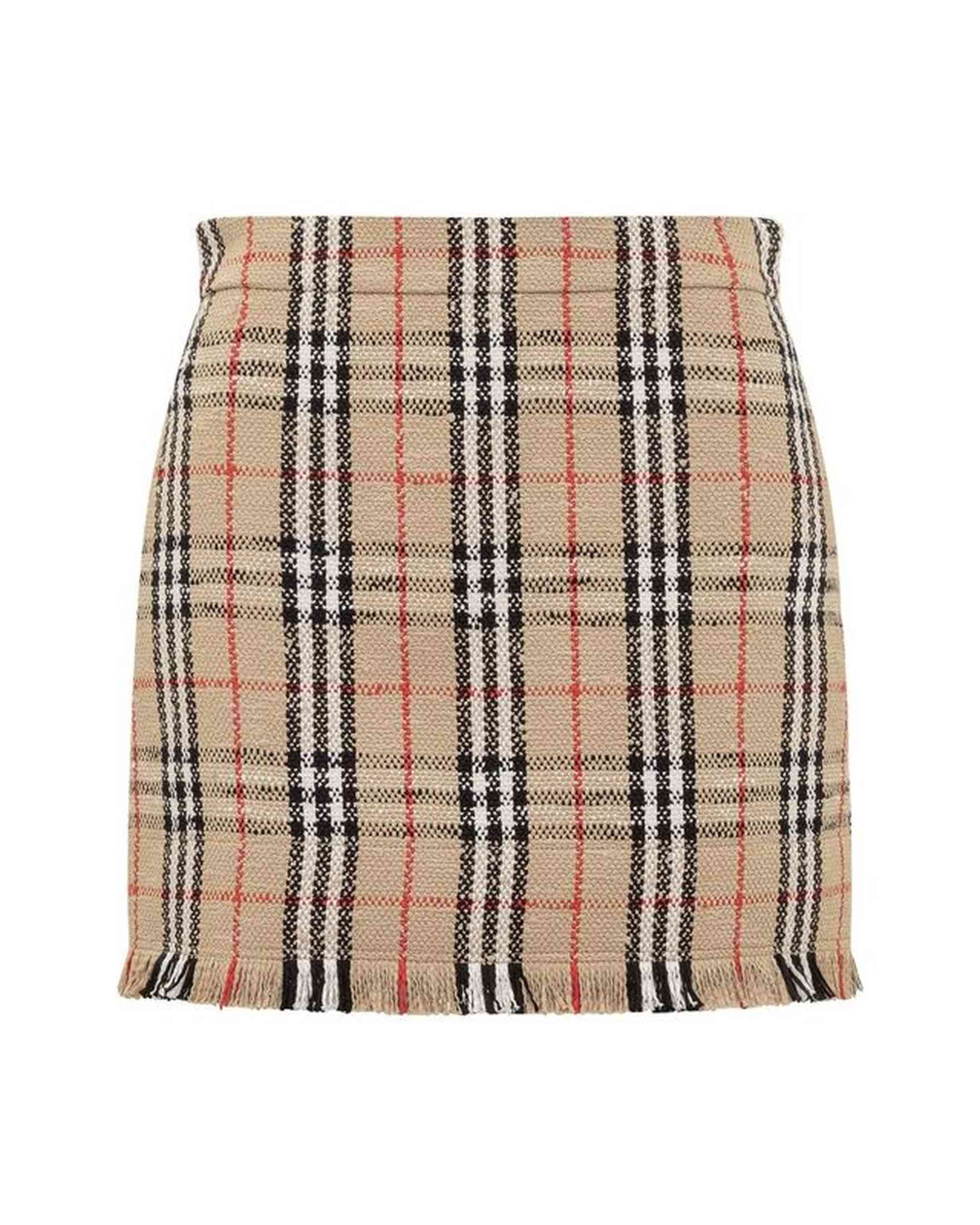 Burberry Vintage Pattern Mini Skirt Glam Steals