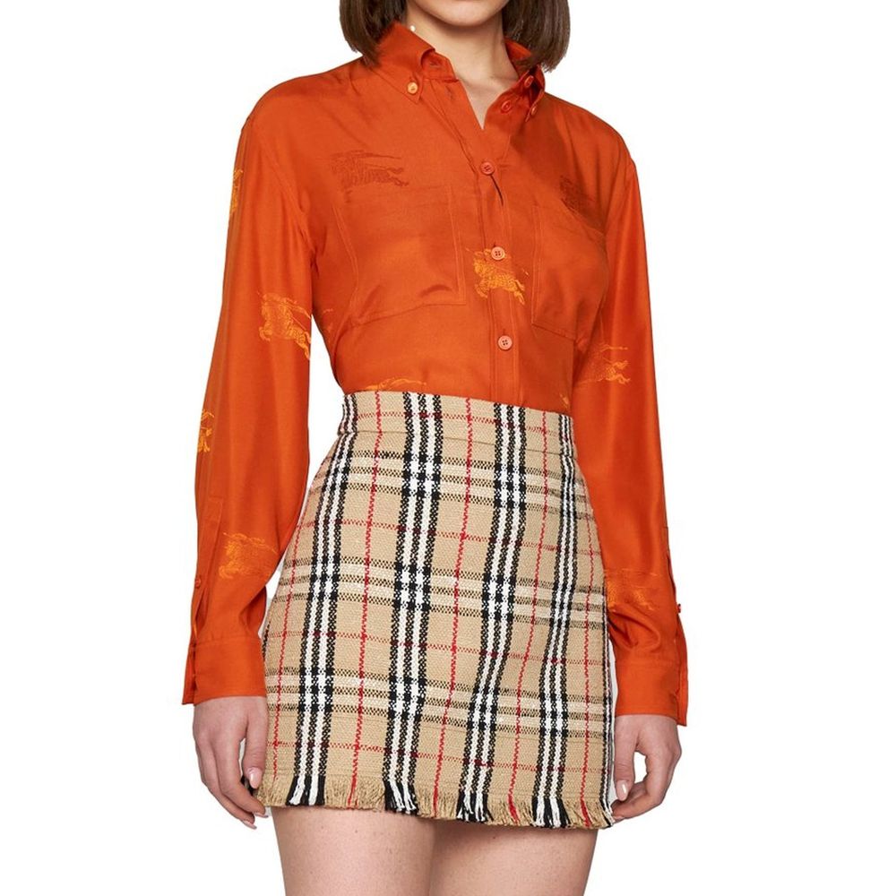 Burberry Vintage Pattern Mini Skirt Glam Steals