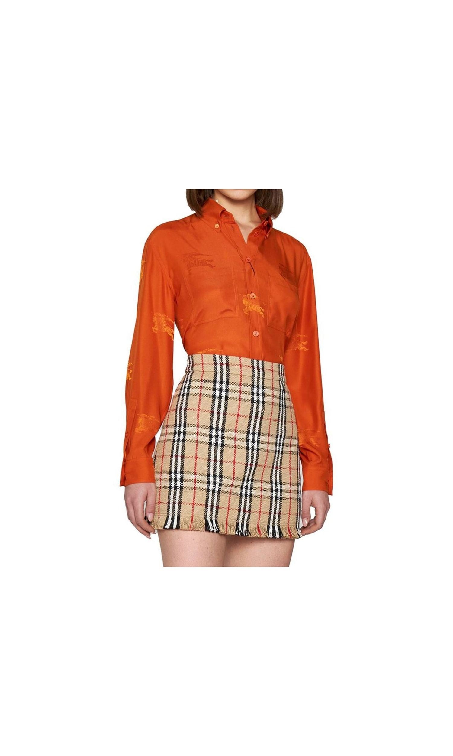 Burberry Vintage Pattern Mini Skirt Glam Steals