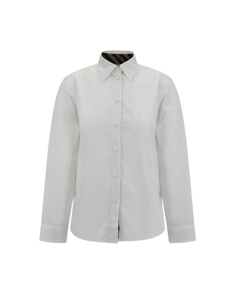 Burberry White Cotton Dress Shirt Glam Steals