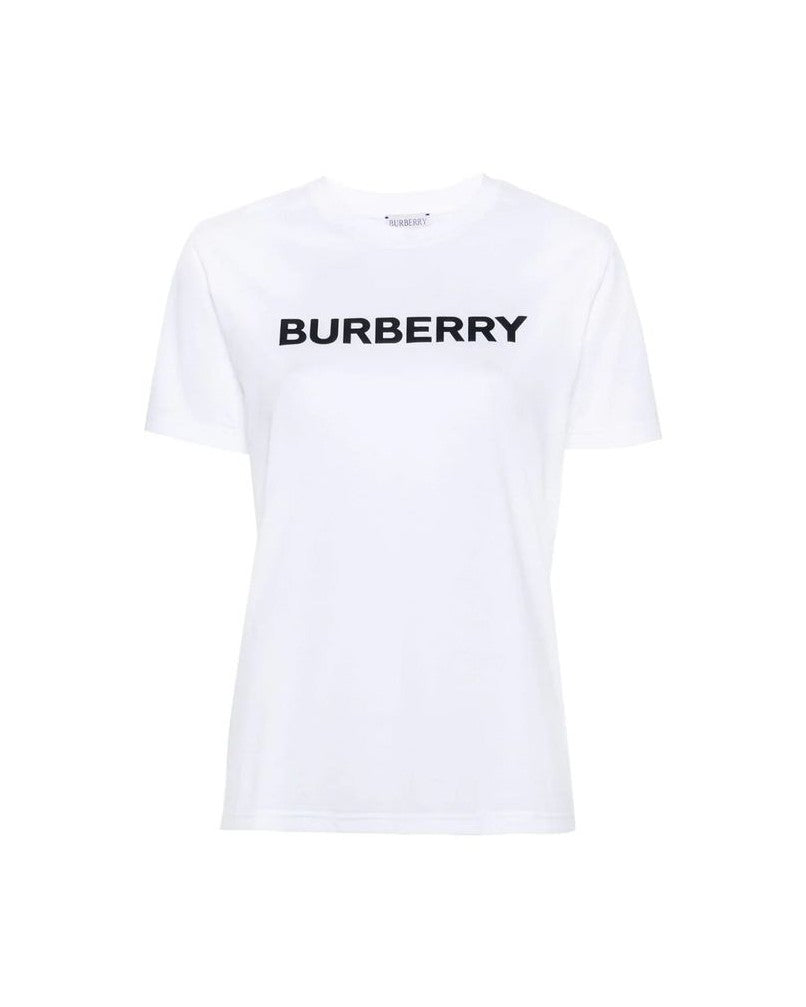 Burberry White Cotton T-shirt Glam Steals