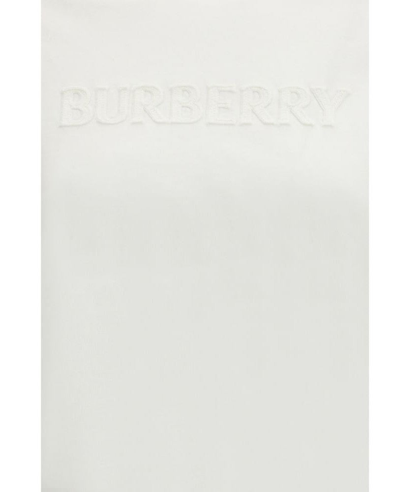 Burberry White Cotton T-Shirt 
