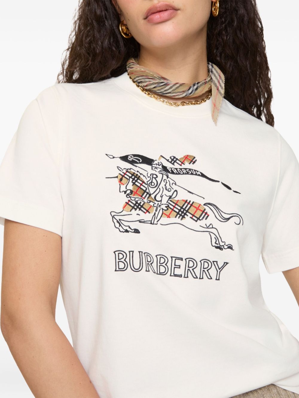 Burberry White Polo T-shirt Glam Steals