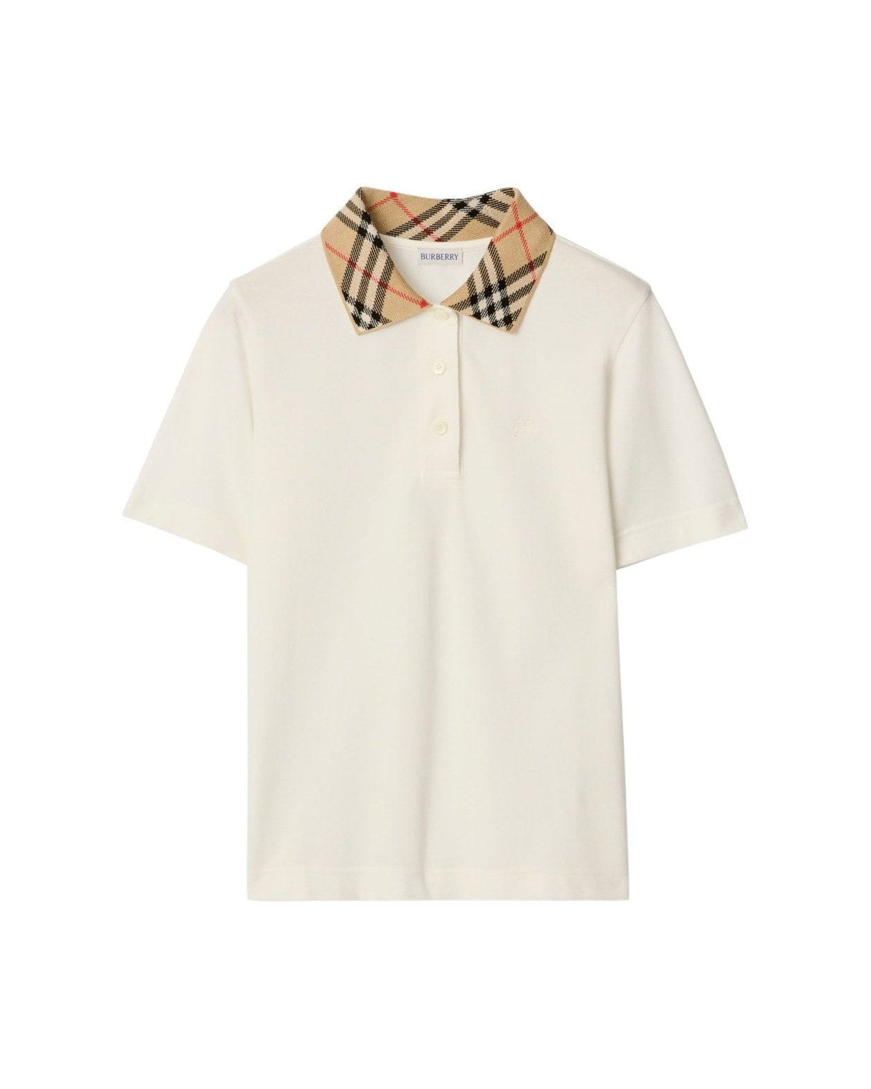 Burberry White Polo T-shirt Glam Steals