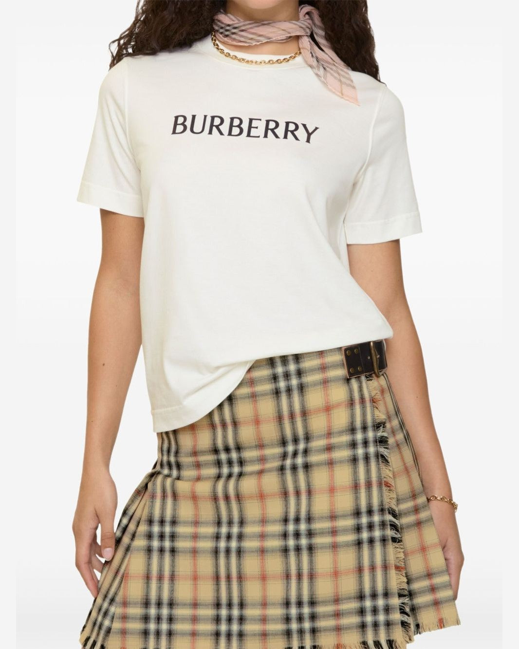 Burberry White Polo T-shirt Glam Steals
