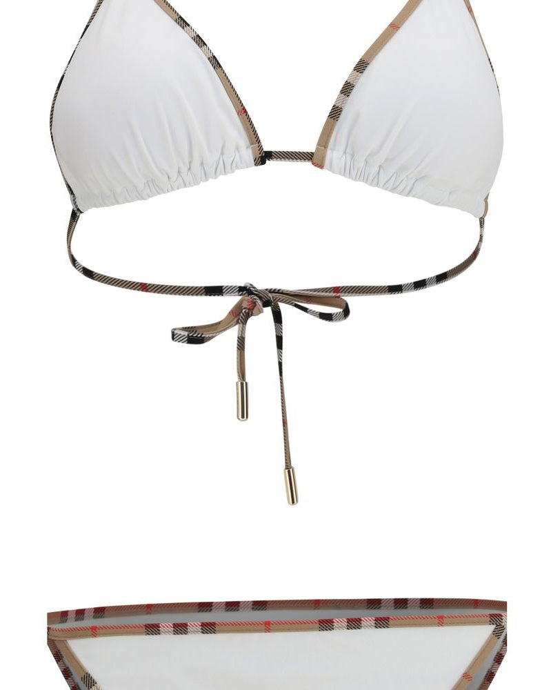 Burberry White Polyamide Bikini Glam Steals