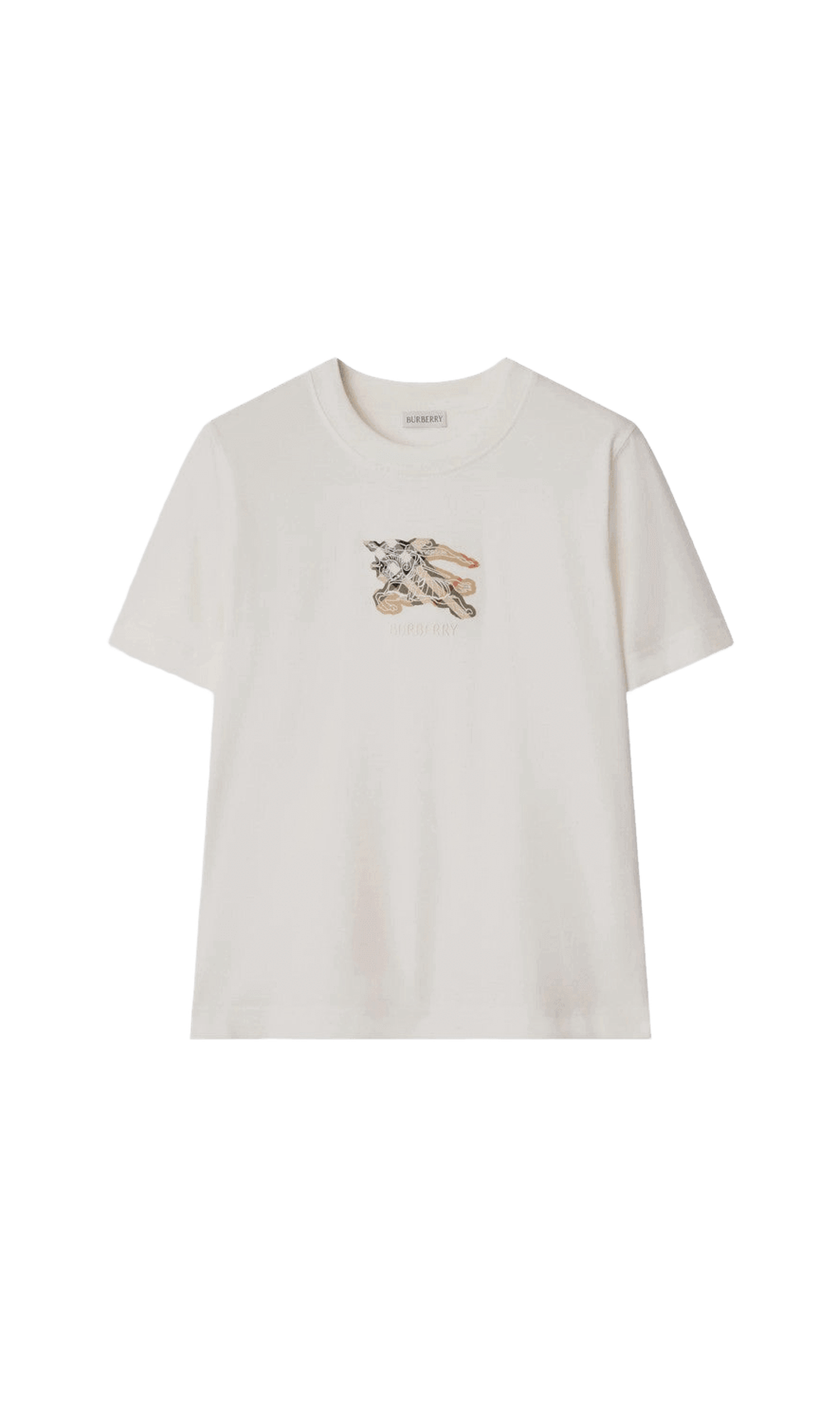 Burberry White T-shirt with Ekd Glam Steals
