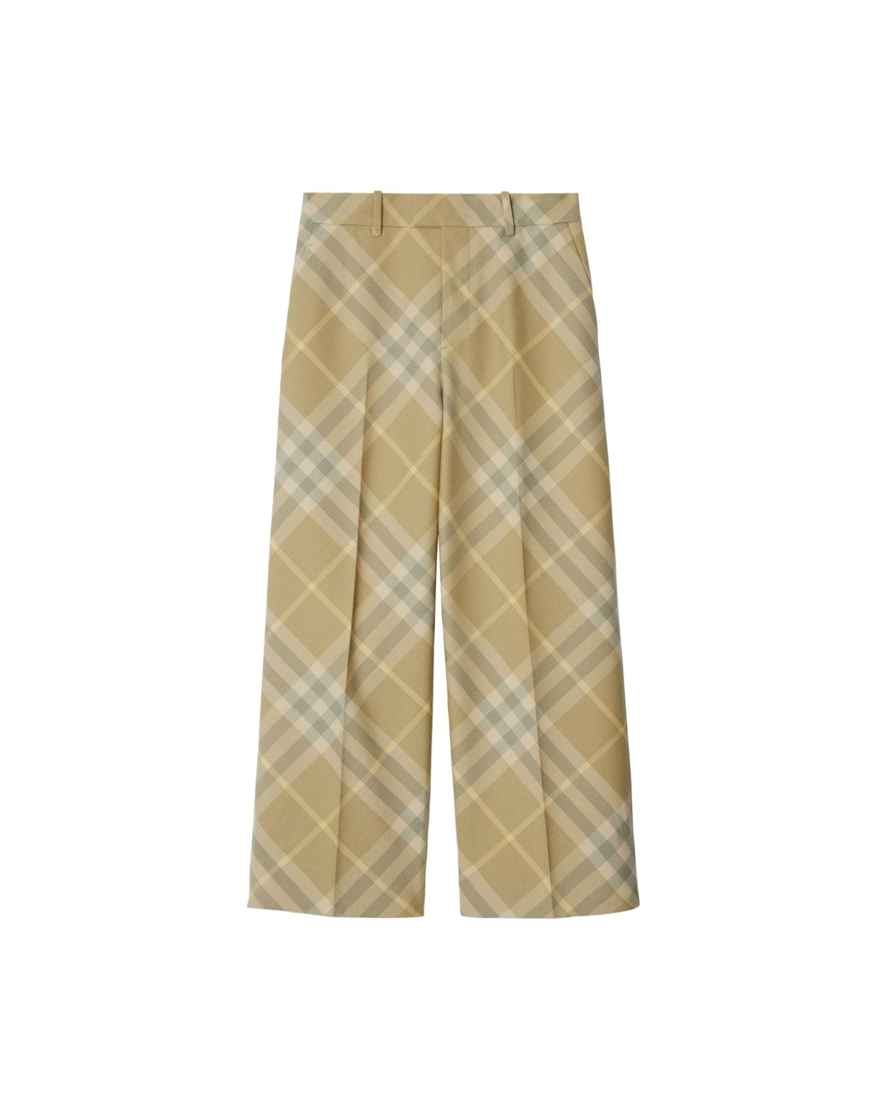 Burberry Wool Check Print Tailored Trouser Glam Steals