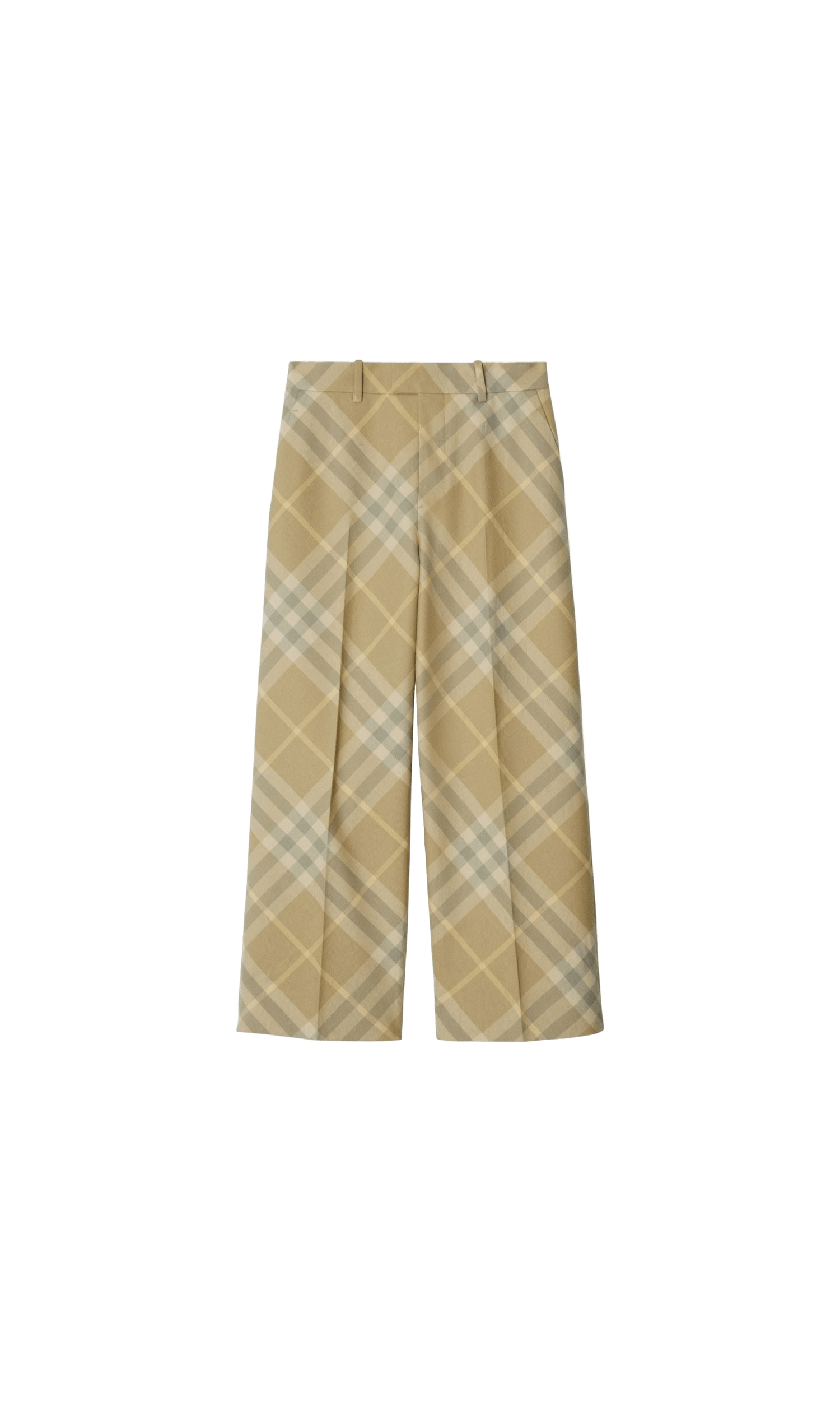 Burberry Wool Check Print Tailored Trouser Glam Steals