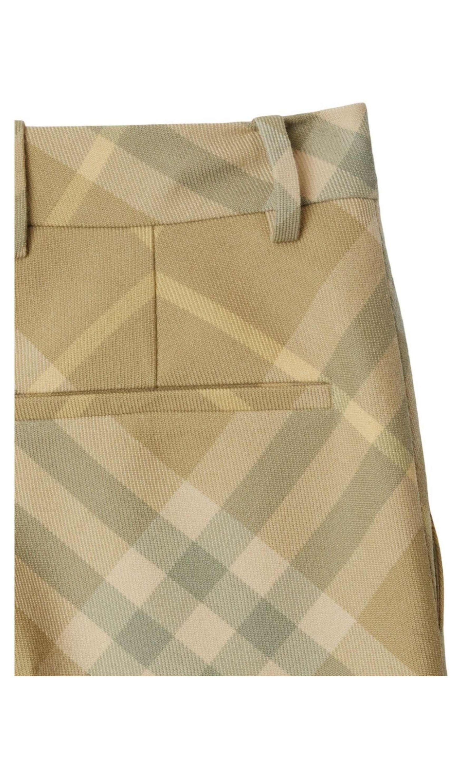 Burberry Wool Check Print Tailored Trouser Glam Steals